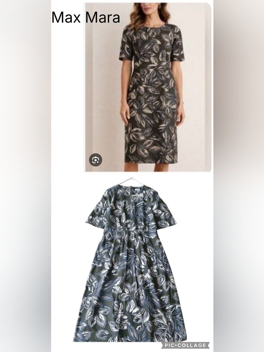 Max Mara 100% Cotton Midi Dress Sz M